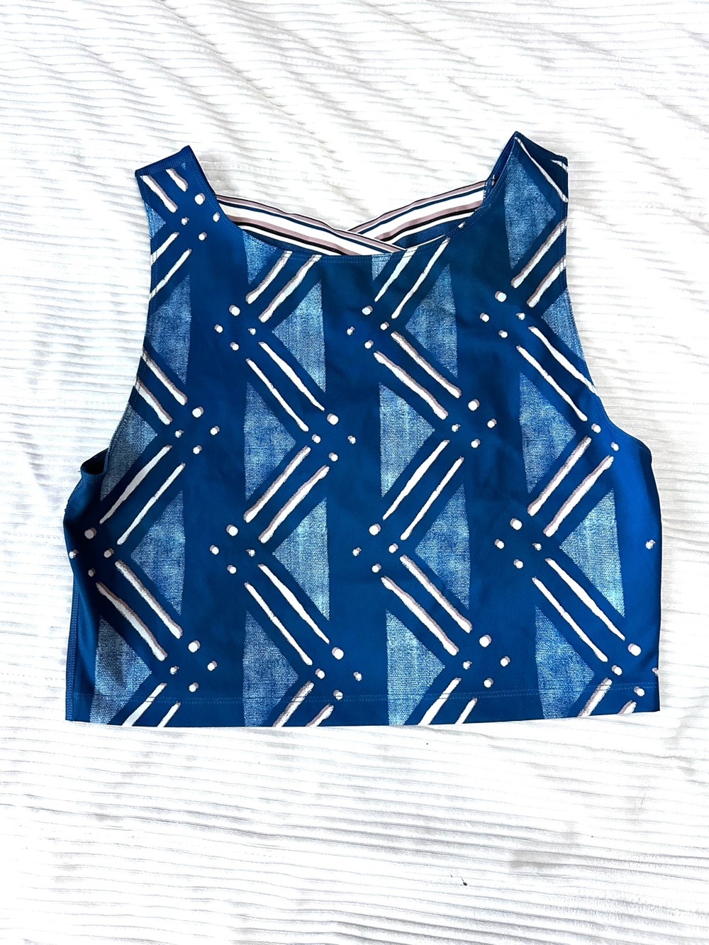 Nike Geometric Crop Tank Top